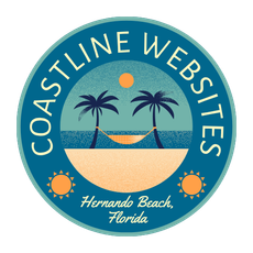 The logo for coastline websites in hernando beach florida