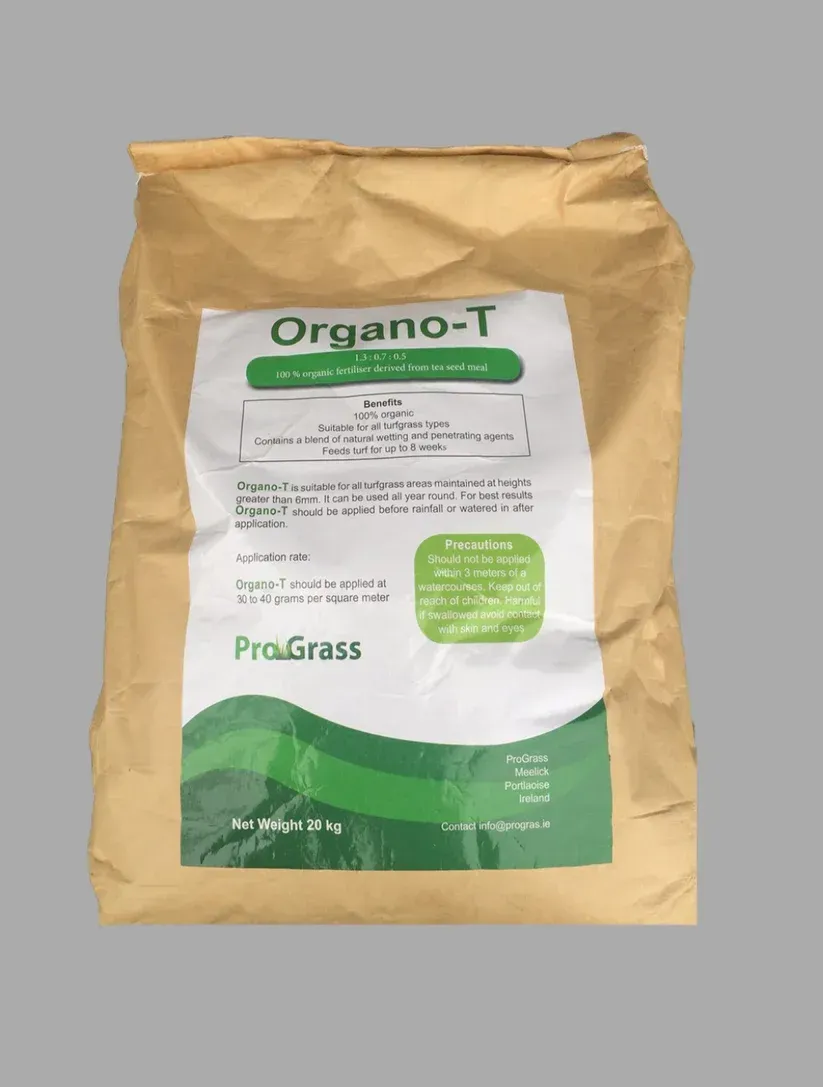 Organo-T 20kg bag - 100% organic granular fertiliser derived from tea seed meal