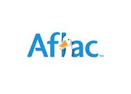 Aflac logo: Blue text 