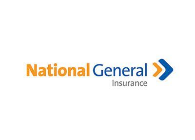 National General Insurance logo with orange and blue text and a stylized arrow.