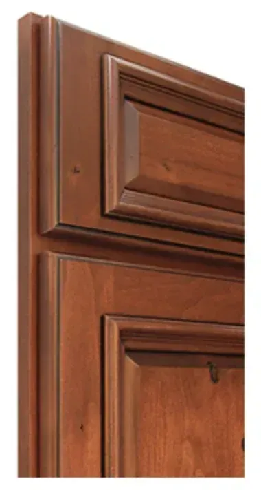 A Close up Of a Wooden Door on A White Background.