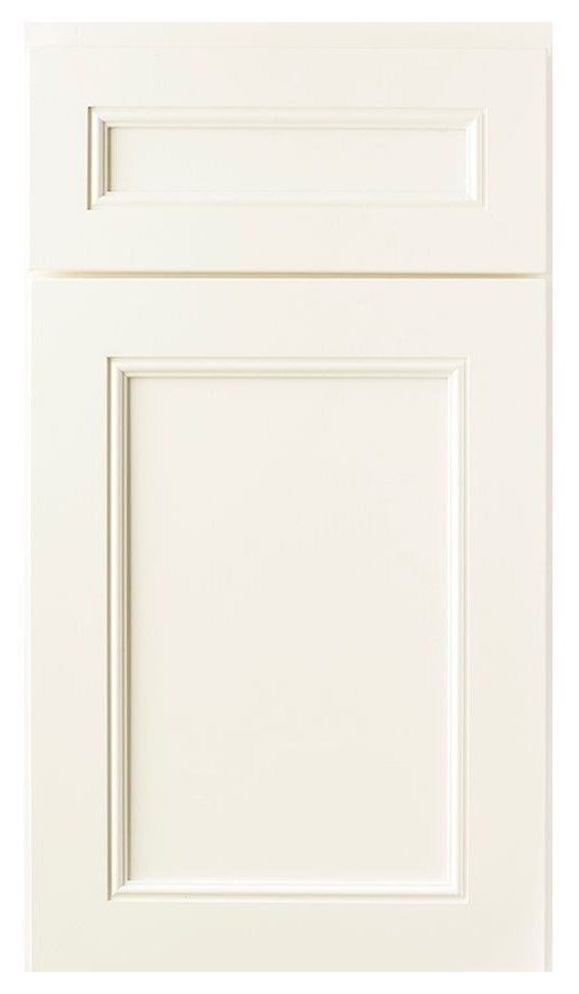 A Close up Of a White Cabinet Door 
