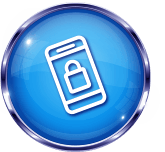 mobile phone security icon