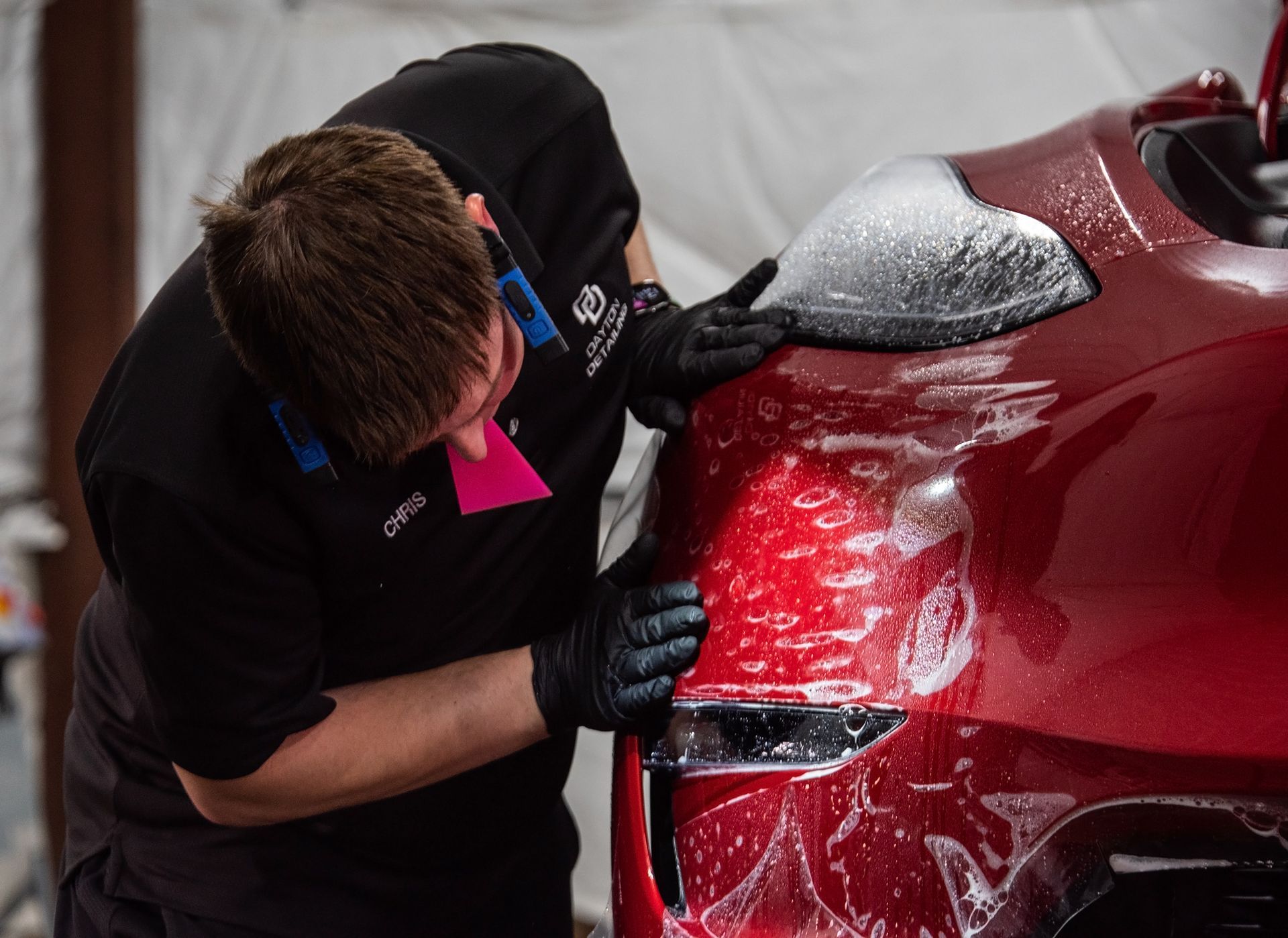 Paint Protection Film red car
