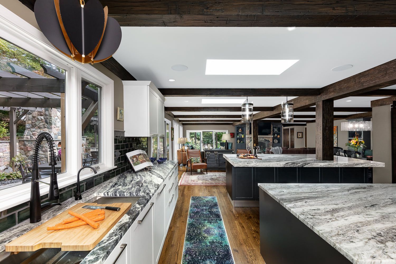 A bright, modern home interior with a clean, stylish look