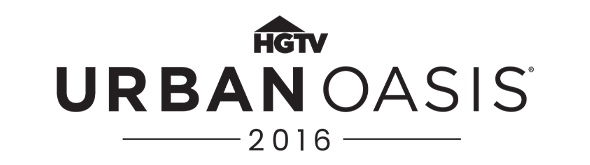 The logo for hgtv urban oasis 2016 is black and white.