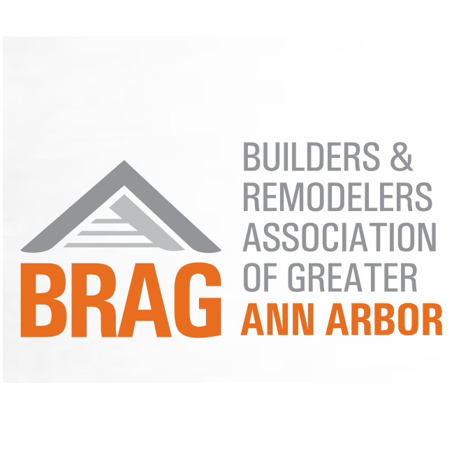 A logo for the builders and remodelers association of greater ann arbor