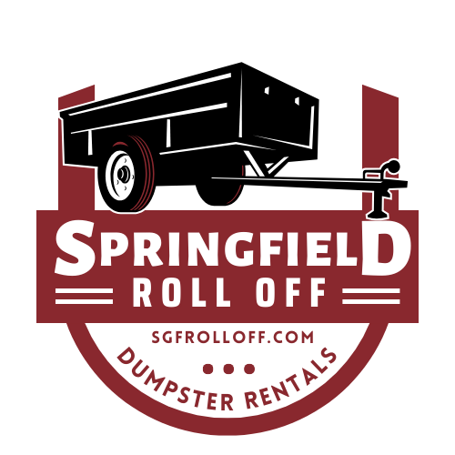 A logo for springfield roll off dumpster rentals.