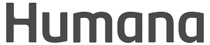 The word humana is written in black letters on a white background.