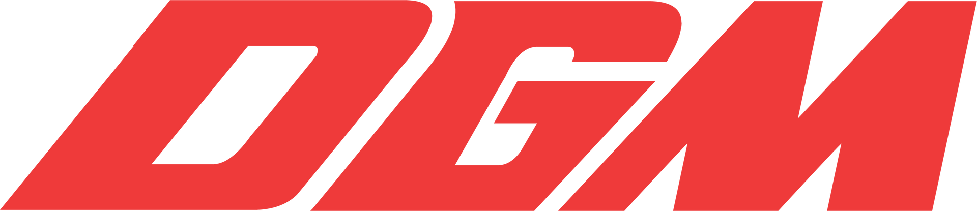 Wide version of red and white graphic design element from company branding