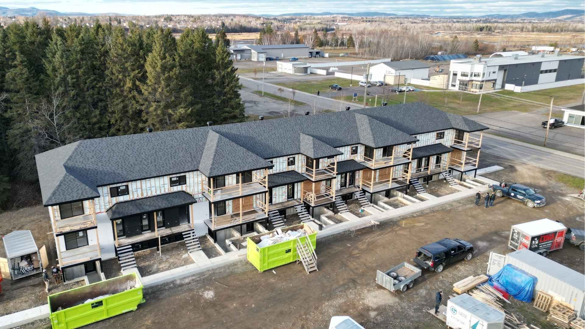 Bâtiment de 20 logements en construction sur deux étages. 