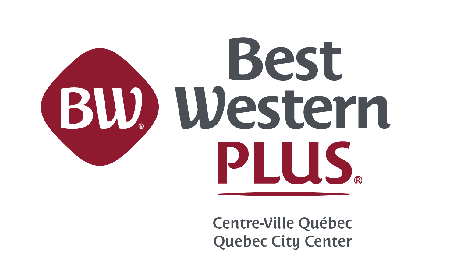 Le logo de Best Western Plus est un logo rouge et blanc.