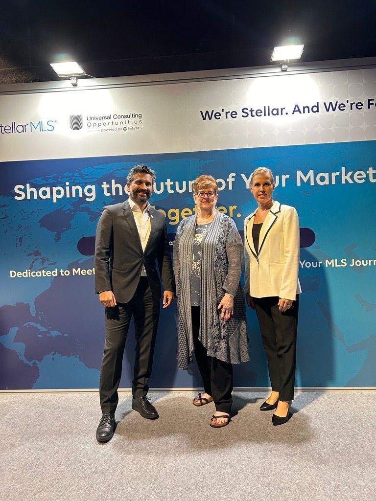 Mathew Kallumadil, Merri Jo Cowen, and Marion Weiler at the International MLS Forum