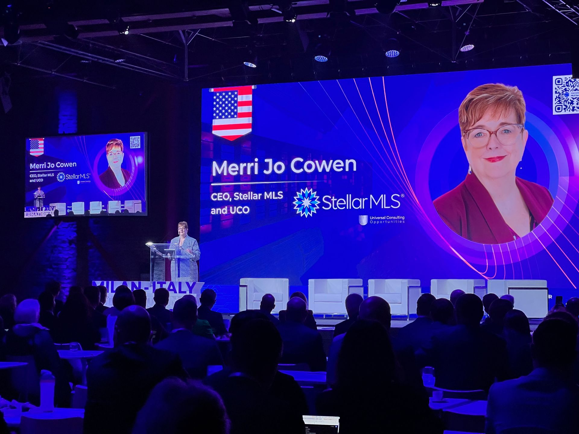 Merri Jo Cowen at the International MLS Forum