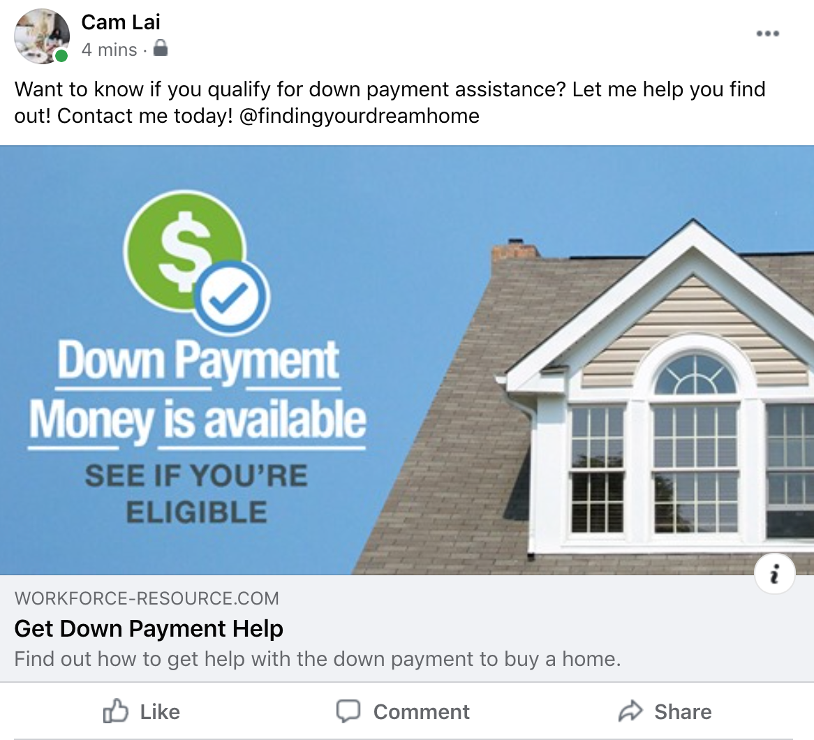 Down Payment Money is available screenshot