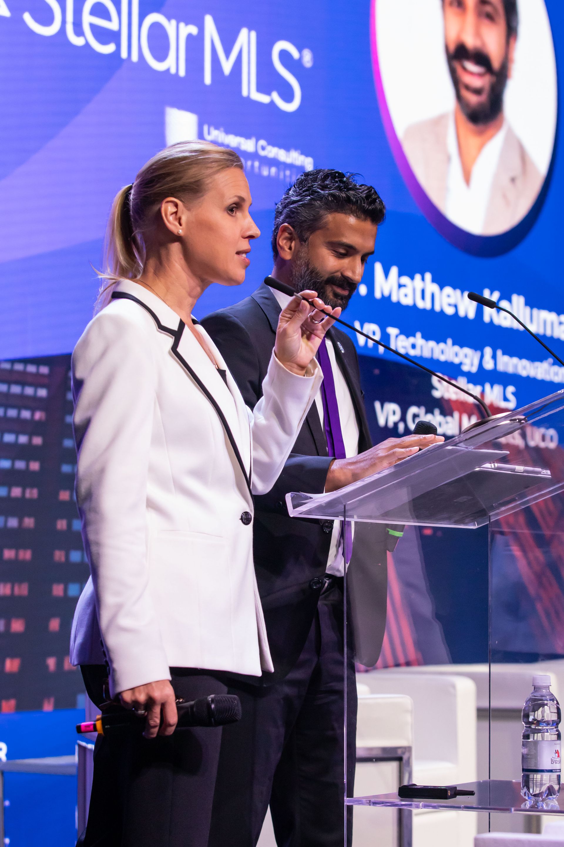 Marion Weiler and Dr. Mathew Kallumadil at the International MLS Forum