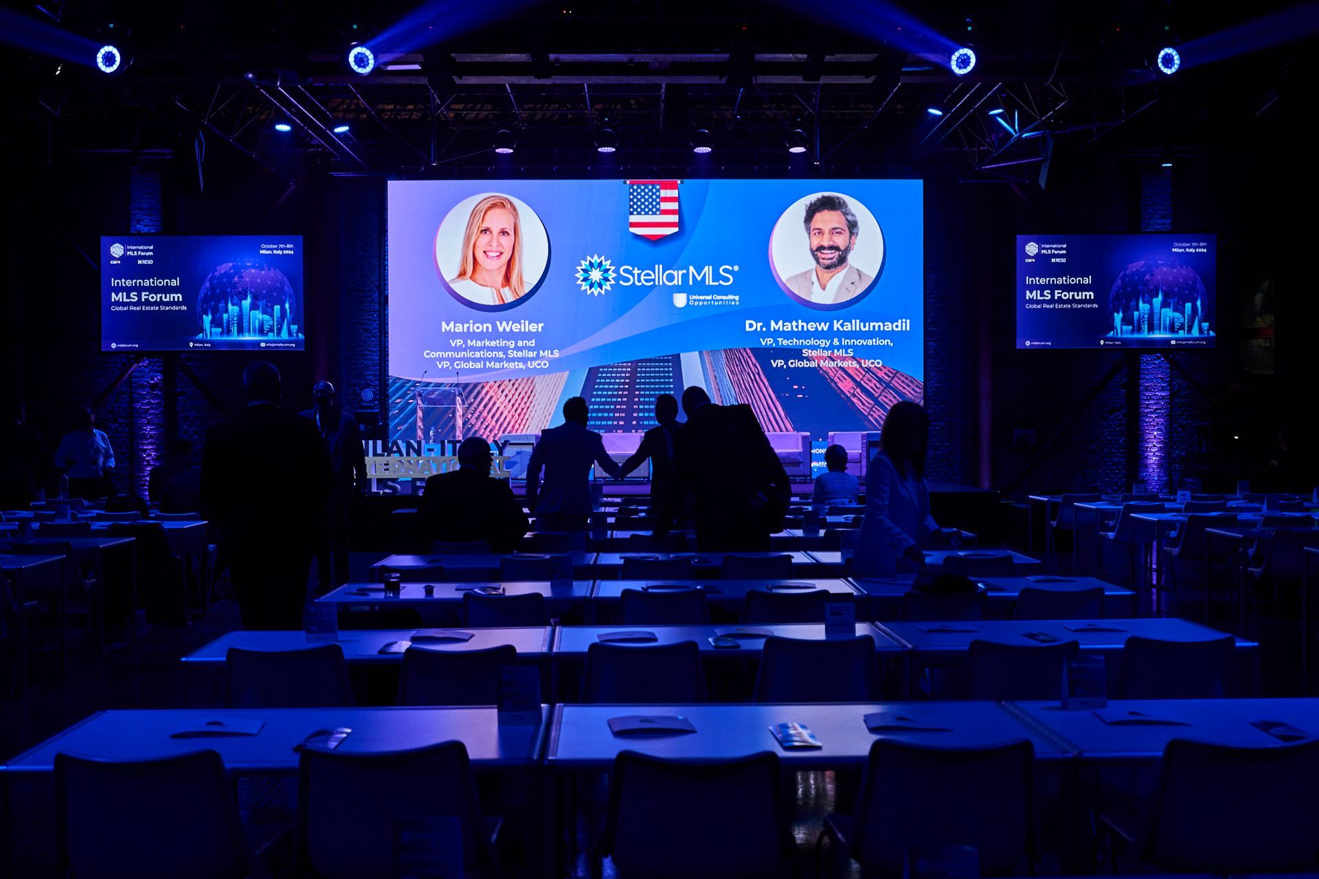 Marion Weiler and Dr. Mathew Kallumadil at the International MLS Forum