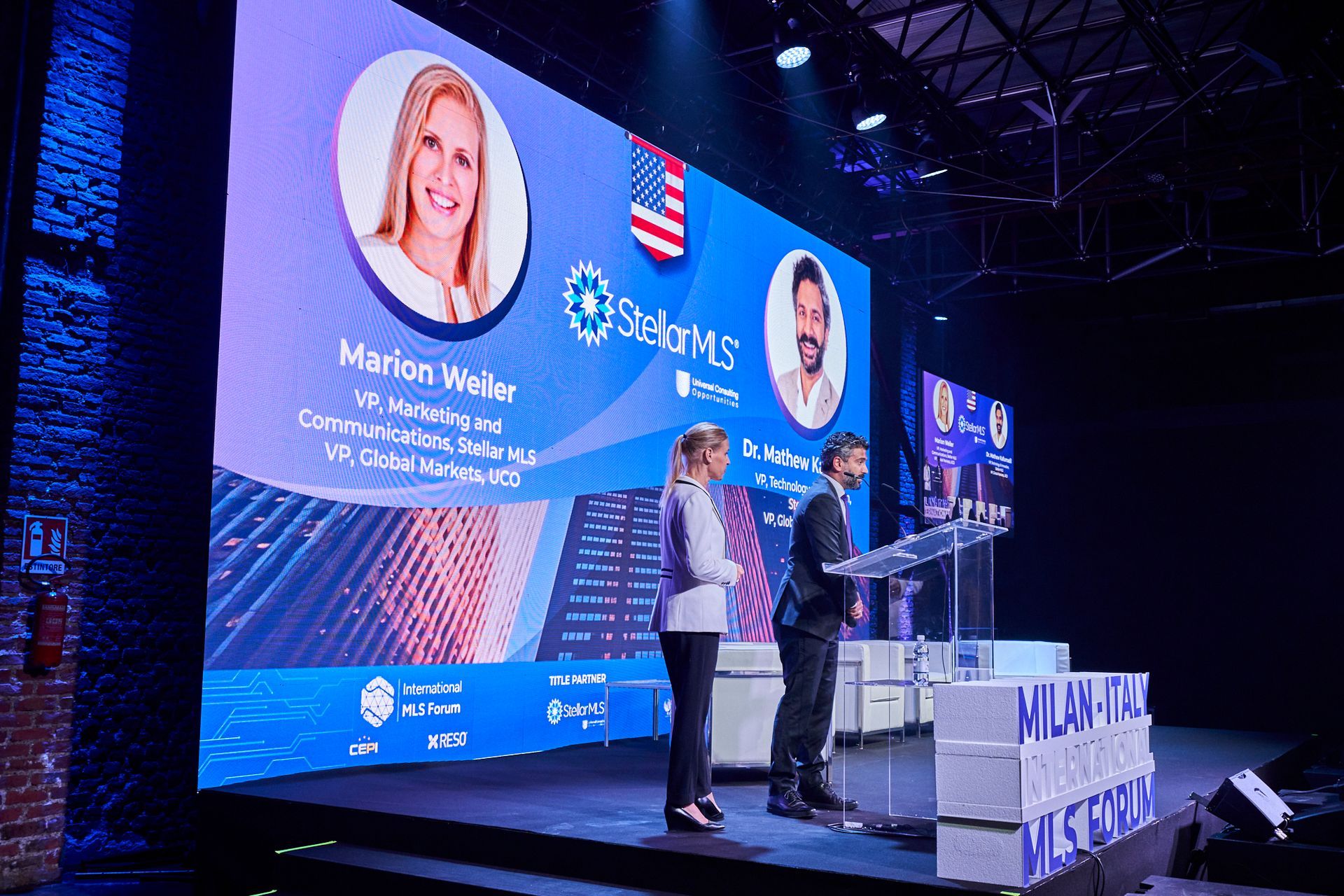 Marion Weiler and Dr. Mathew Kallumadil at the International MLS Forum