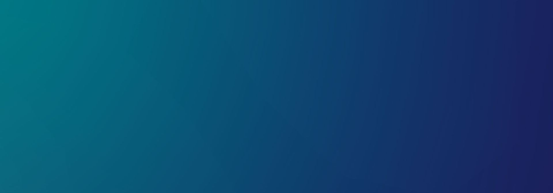 Abstract background with a smooth gradient transitioning from bright teal on the left to deep navy blue on the right.