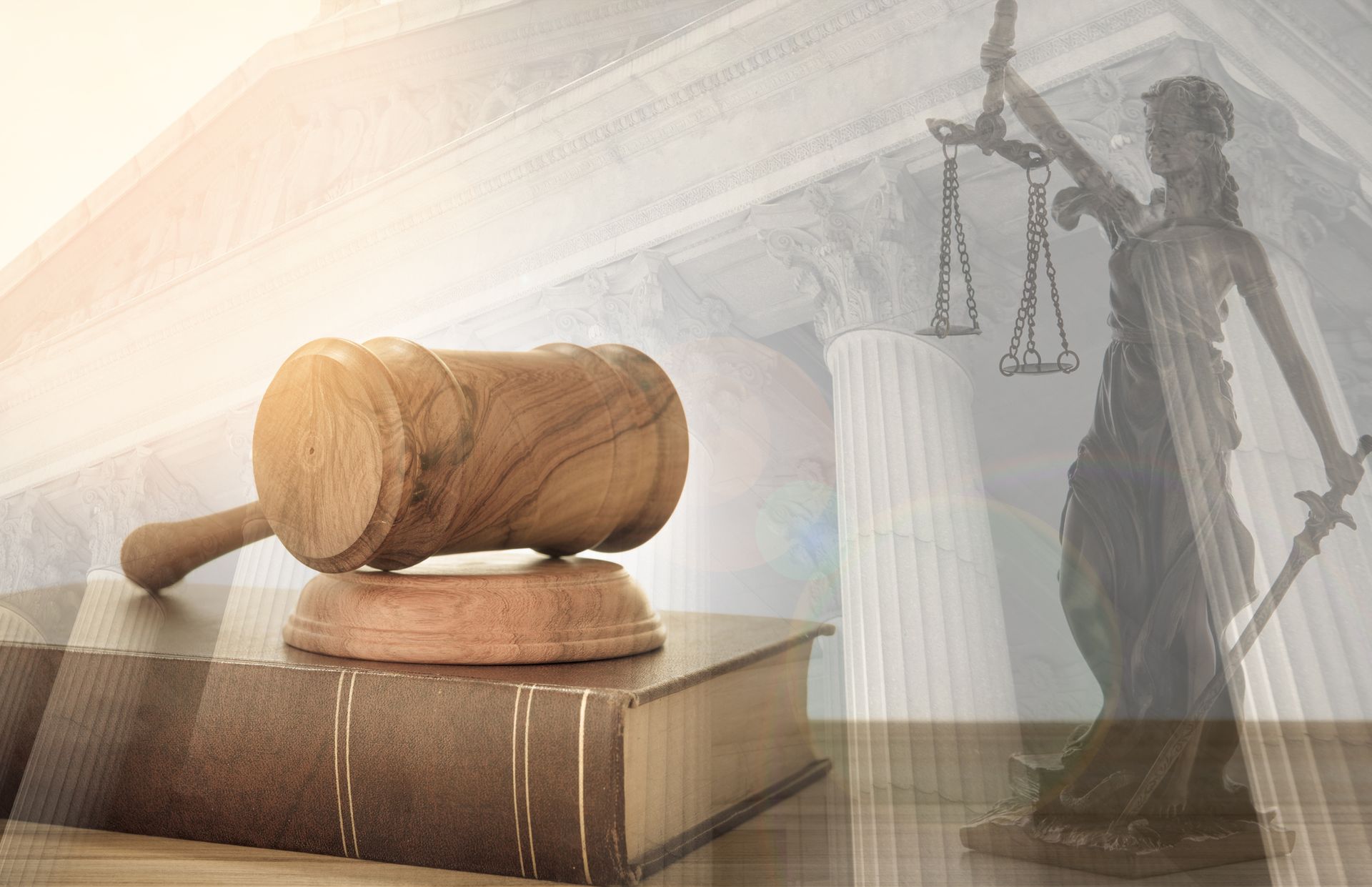 Legal justice scales symbolizing motor vehicle accident attorney expertise in law and fairness.