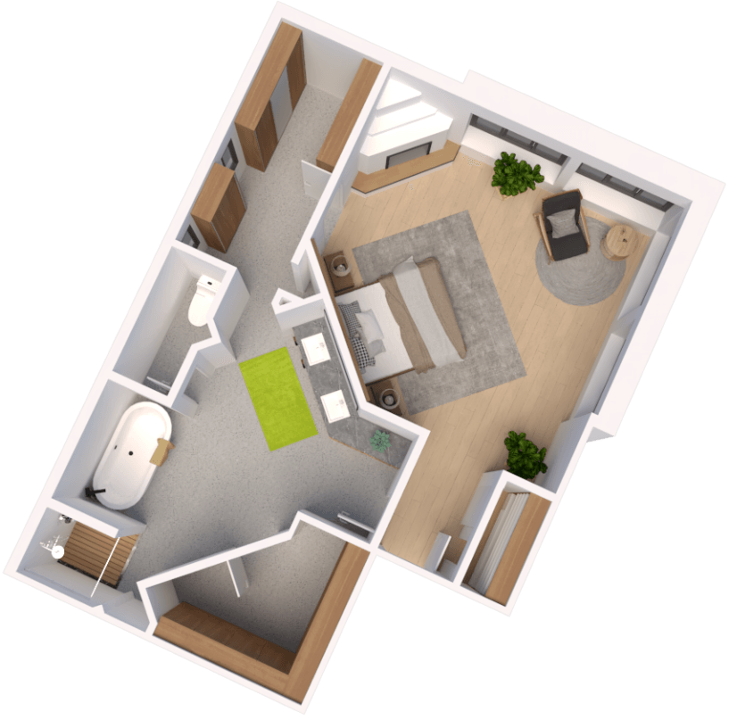 Assisted Living Floor Plans Suite 1