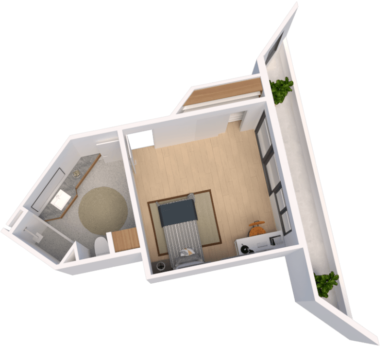 Assisted Living Floor Plans Suite 3