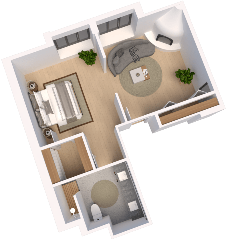 Assisted Living Floor Plans Suite 6