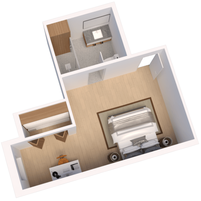 Assisted Living Floor Plans suite 8