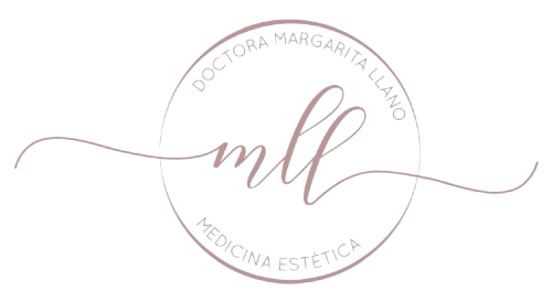 A logo for dr. margarita llano medicina estetica