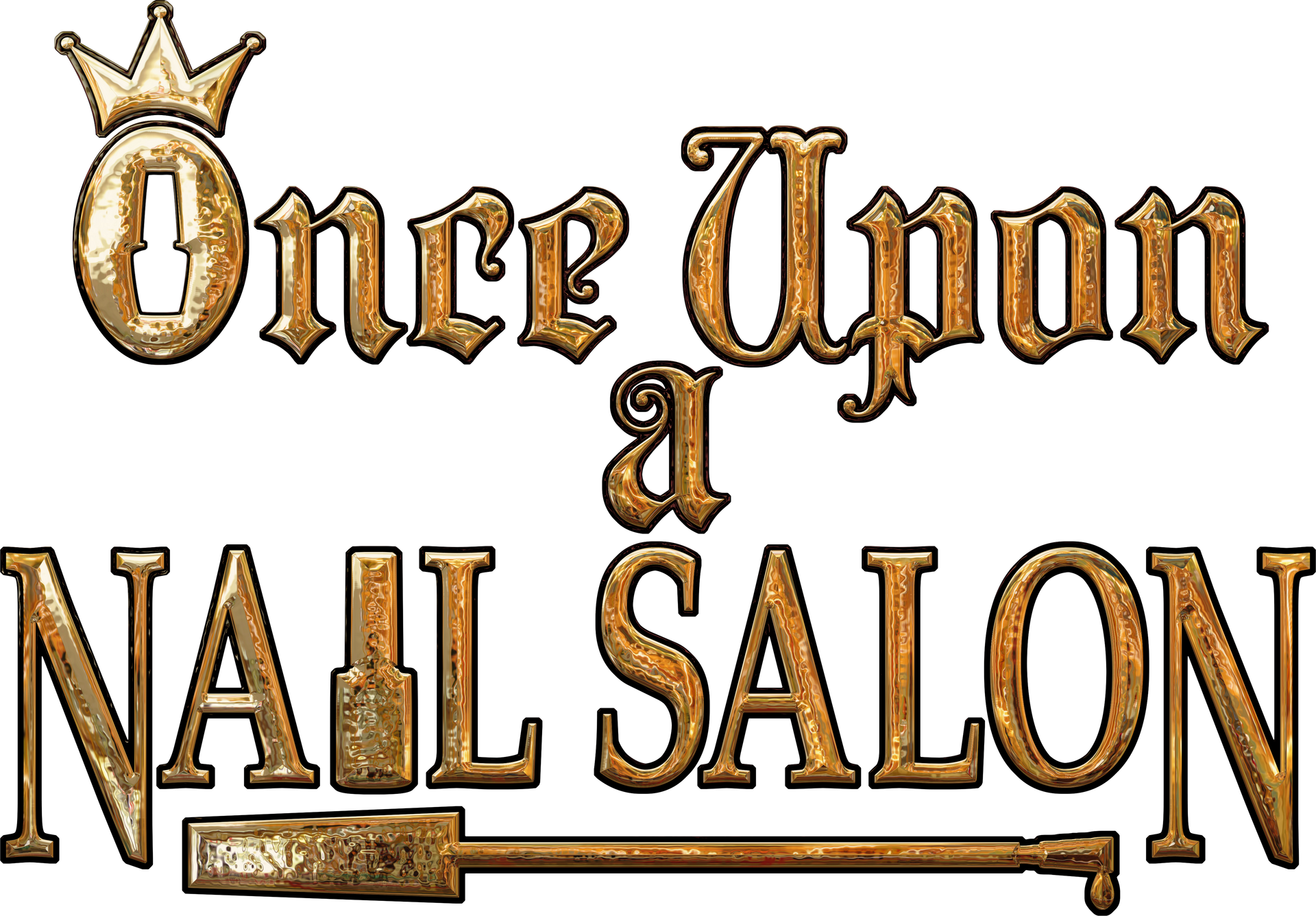 once upon a nail salon logo
