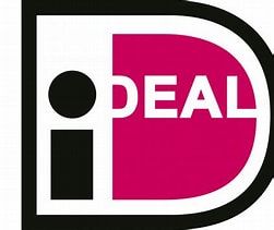 Logo voor iDEAL, een betaalsysteem: 