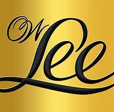 The word lee is written in black on a gold background.