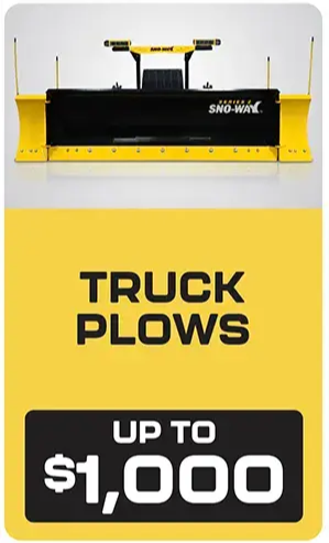 SnoWay truck plows save up to $1000