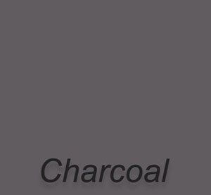 A gray background with the word charcoal written on it.
