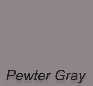 A gray background with the word pewter gray written on it.