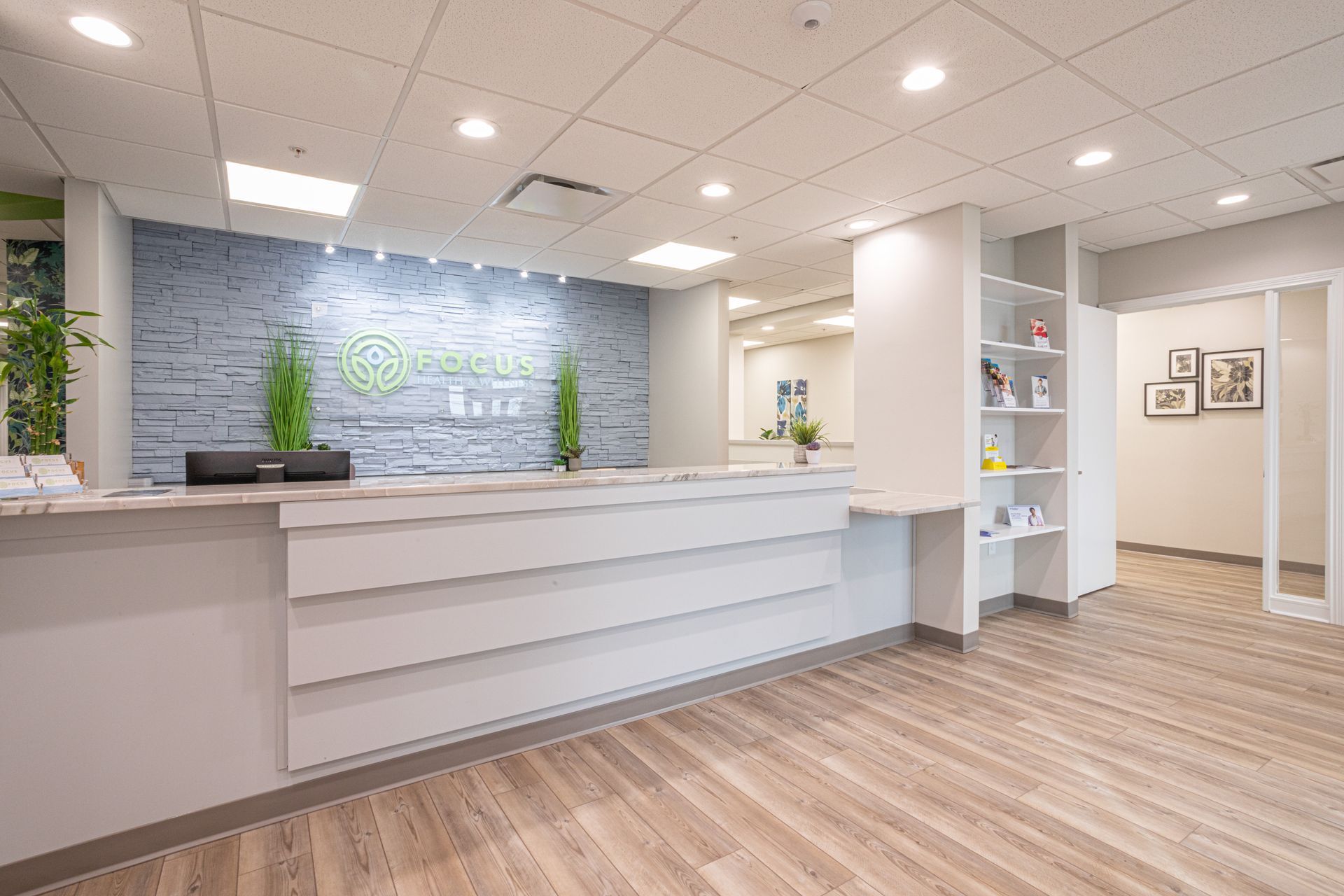 Front Desk Picture | Focus Health & Wellness