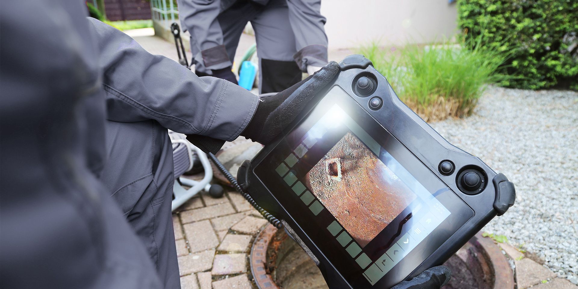 Sewer scope inspection for plumbing