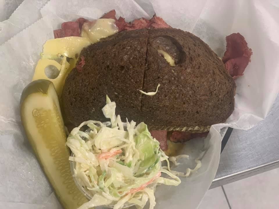 Cooked Meat And A Piece Of Bread - Mahopac, NY - Our Town Bagels & Bakery