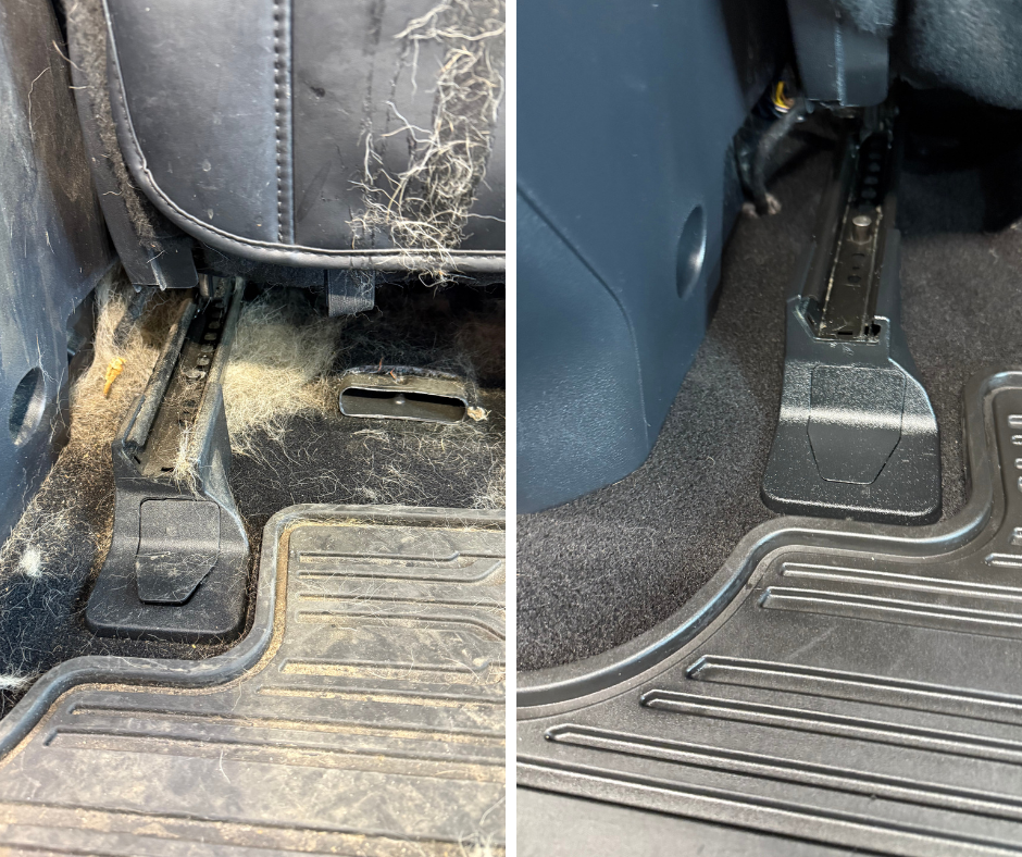 Before and after auto detailing in Fargo ND by X-Treme Detailing