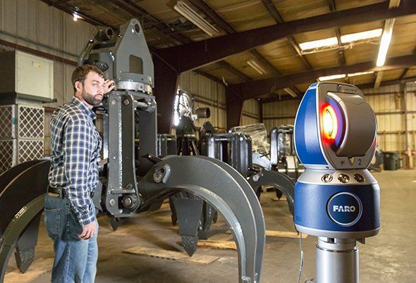 Faro Laser Tracker accuracy to 70 microns over a distance of 20 feet