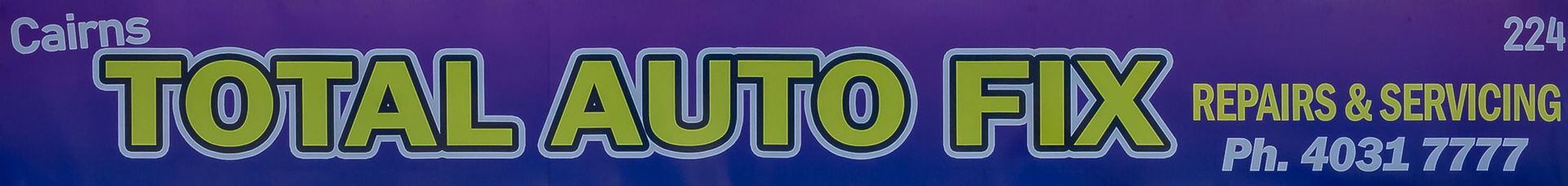 Business banner with logo — Mechanic in Cairns QLD