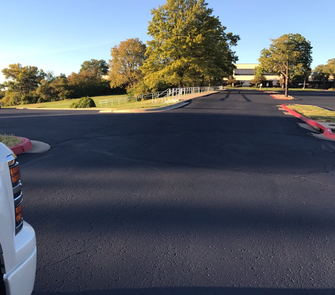 Parking lot asphalt restoration completed in Blue Springs, MO