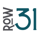 "Row 31" logo with dark gray "Row" stacked and teal "31".