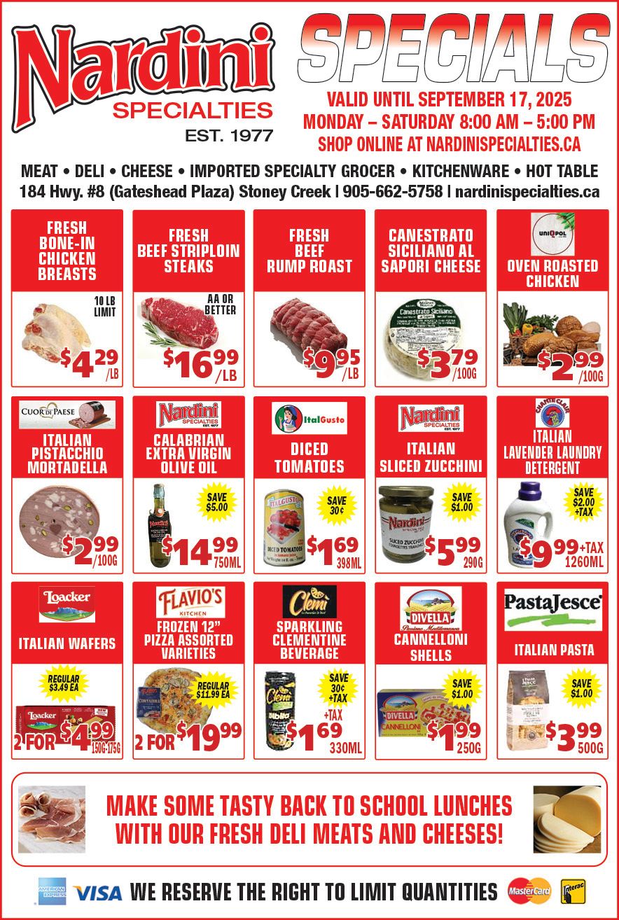 WEEKLY SPECIALS