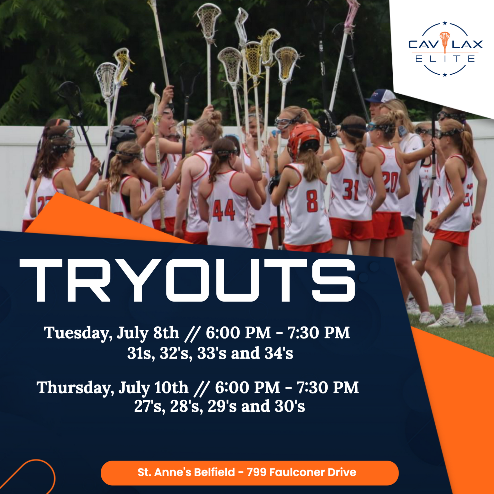 Tryout informational graphic