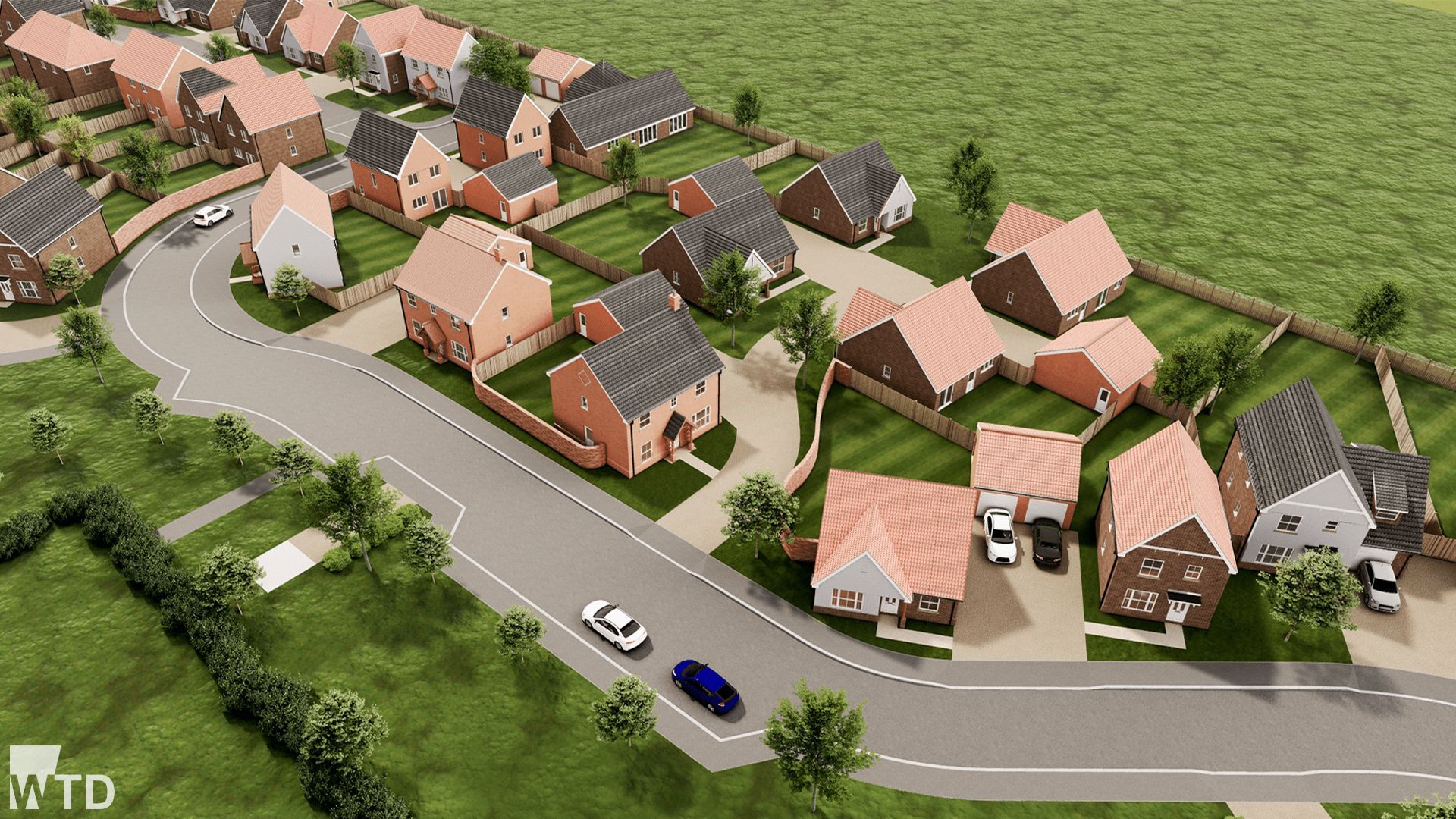 WTDesign Blog - Approved!: Saxonfields Woodton, Ariel View of Site