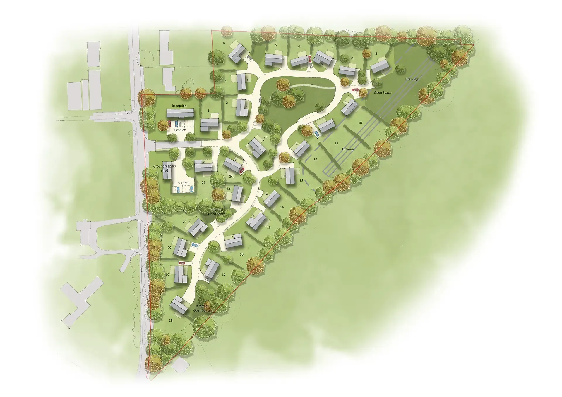 WTD Project - Garboldisham - Site Layout