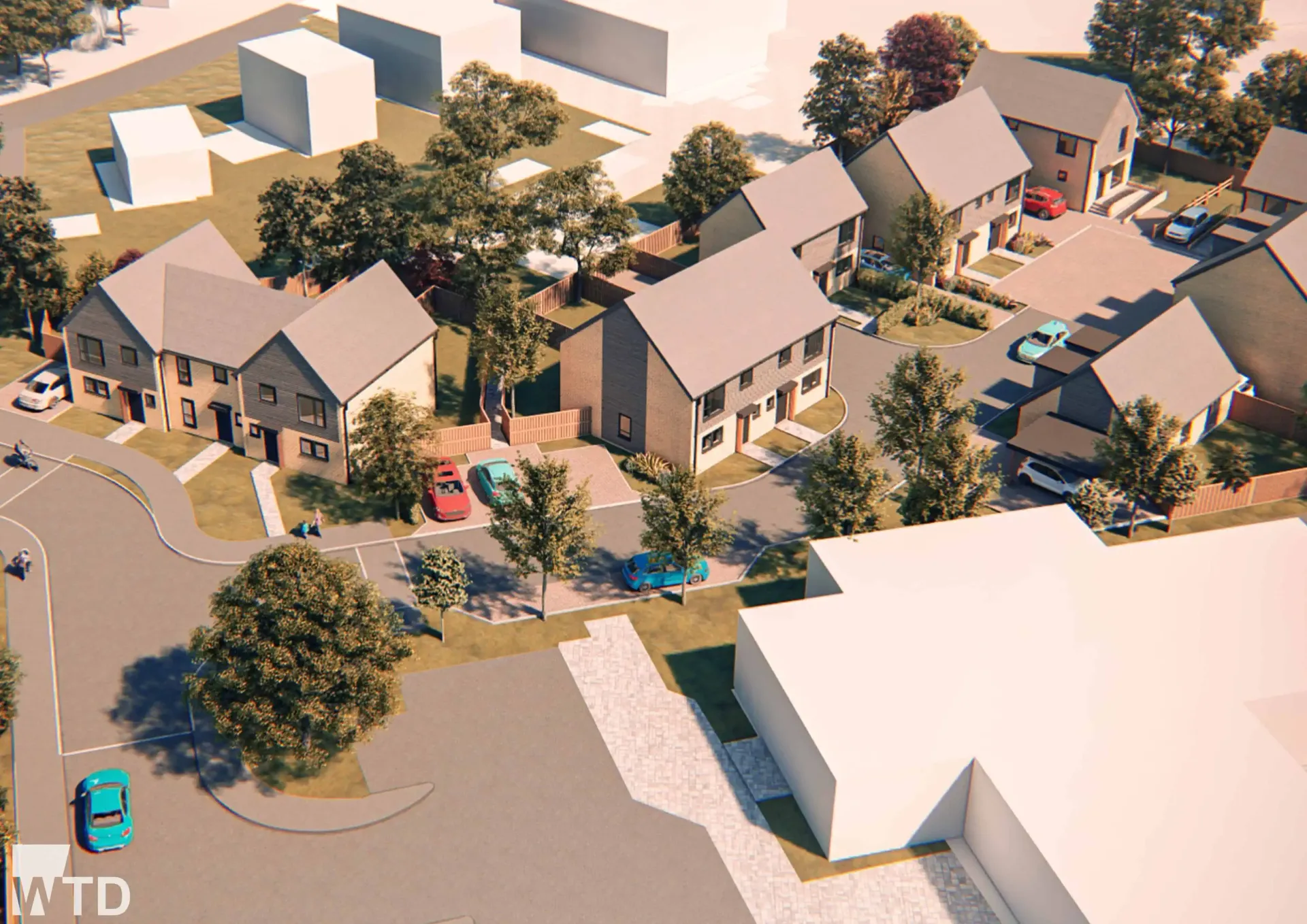 WTD Project - 130-19 Friarscroft - Ariel View