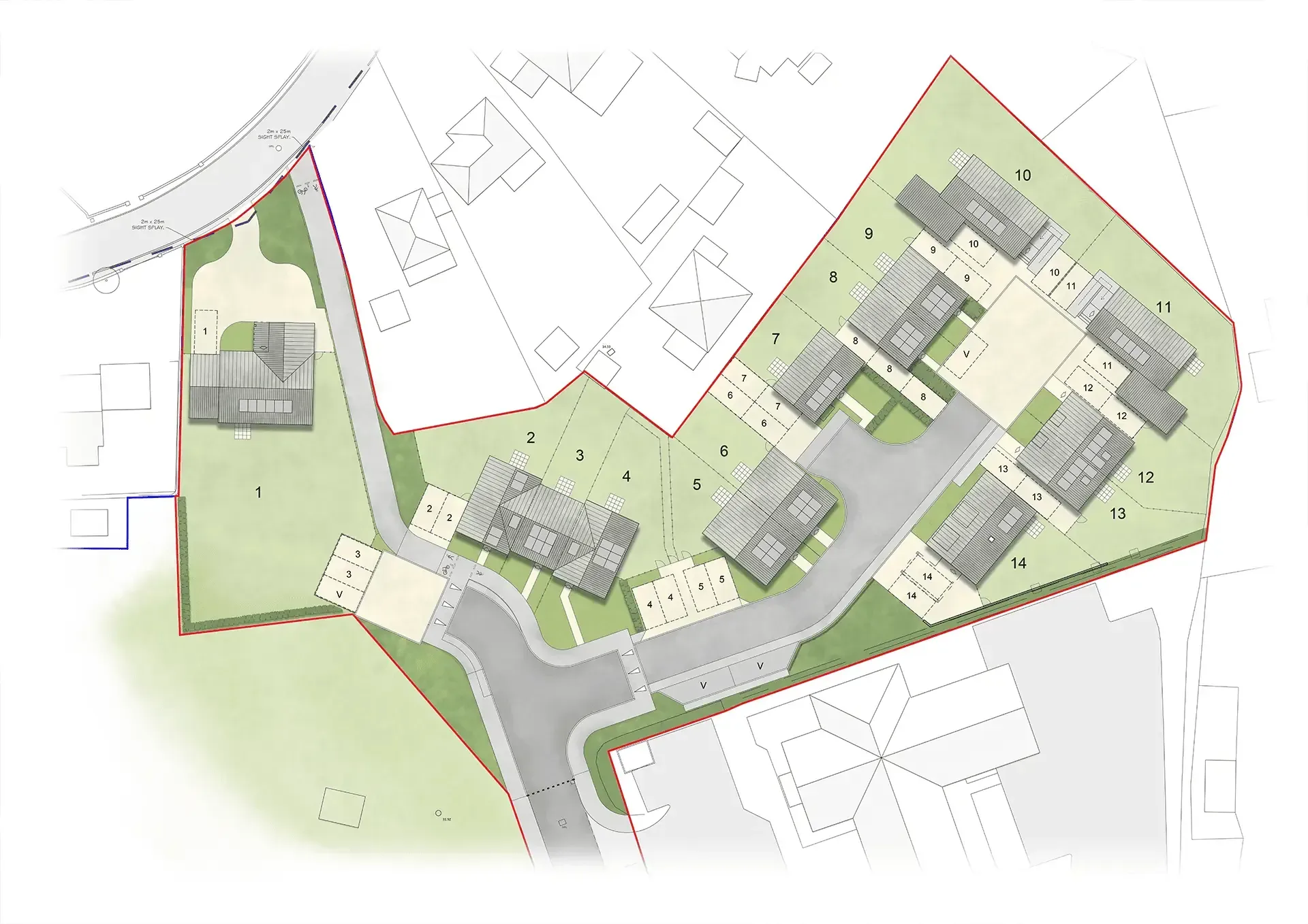 WTD Project - 130-19 Friarscroft - Site Layout