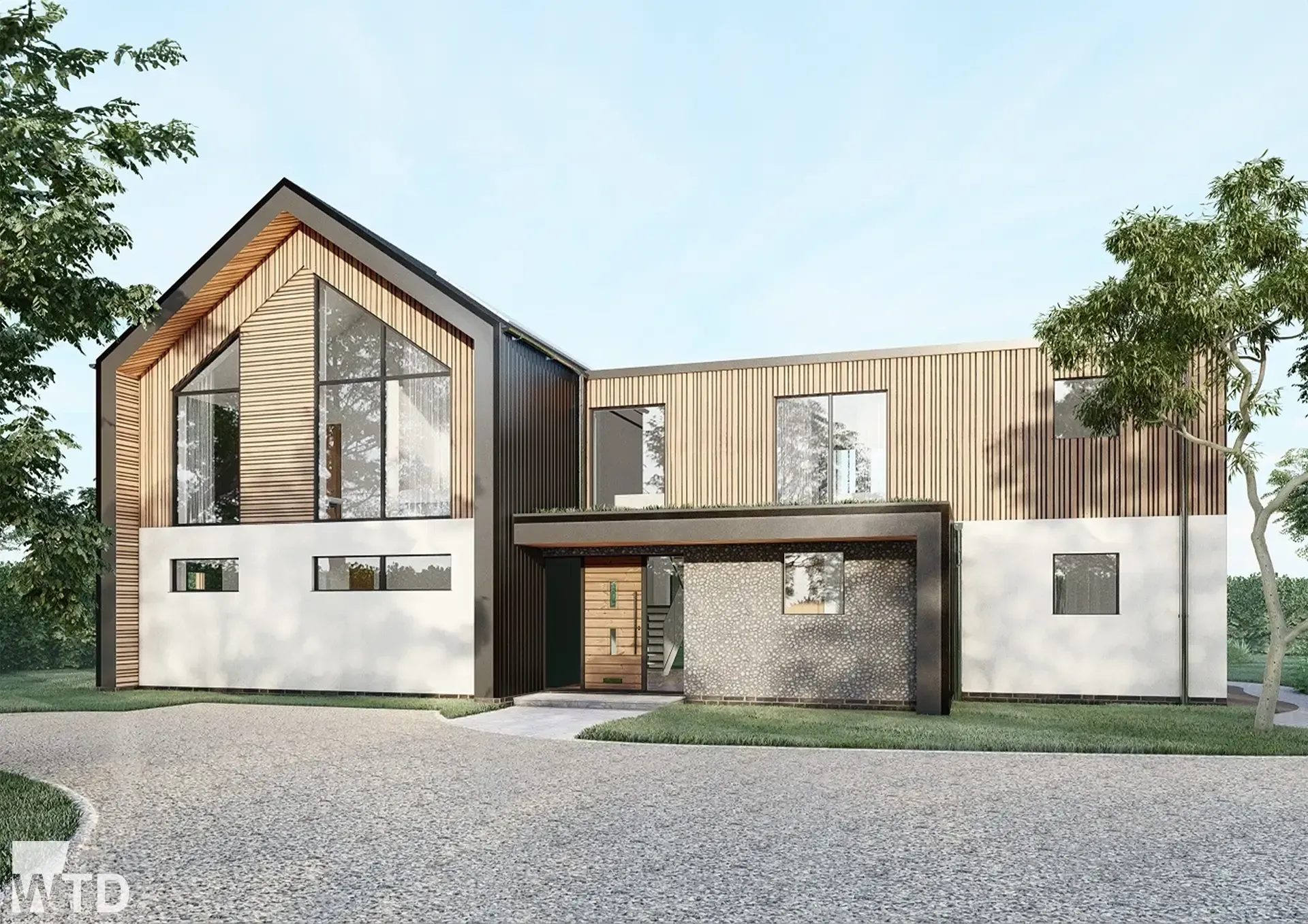 WTD Project - 247-21 East Carleton 
 - Plot 2 Front Visualisations